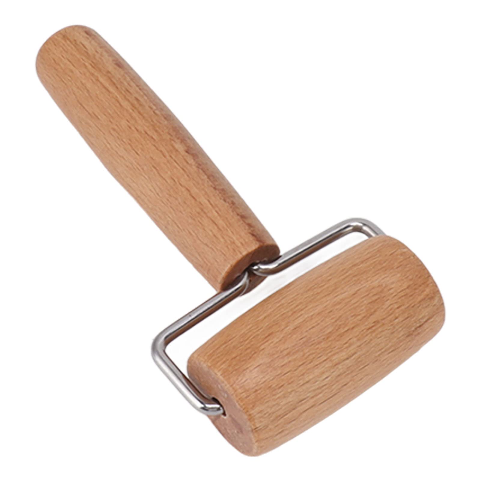 Lybunair Wooden Rolling Pin for Dough Baking, NonStick Adjustable Roller for Pizza and Pastry Preparation