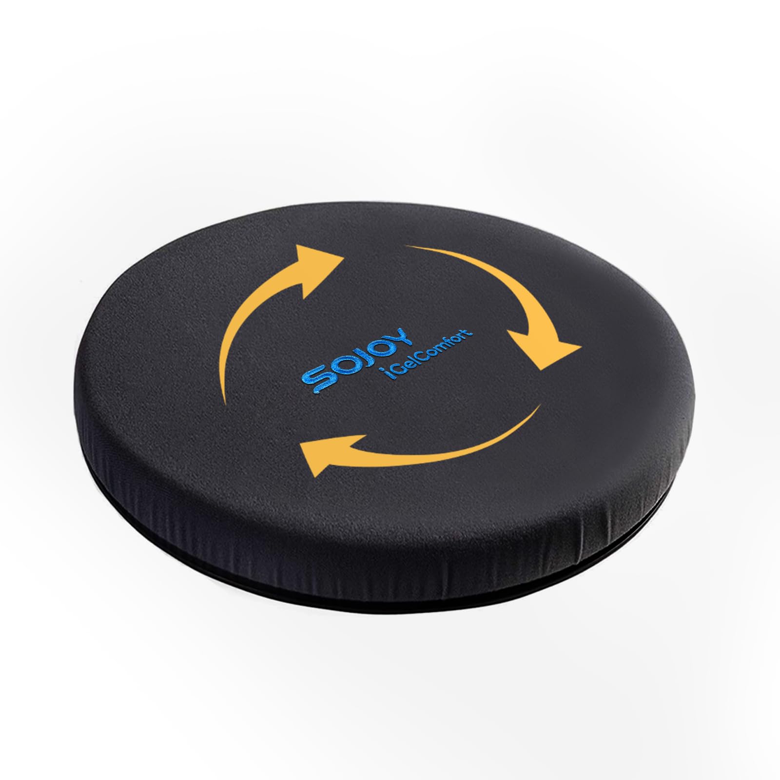 Photo 1 of Sojoy iGelComfort Deluxe Gel Swivel Seat Cushion with Supportive Memory Foam 360 Degrees Rotating Seat Cushion for Home,Stool Chair,Office?13.5 Inches in Diameter Black