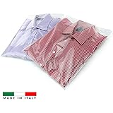 5 Copriabiti Antipolvere Trasparenti 60x100 Cm - Con Cerniera Per Giacca E Cappotti - Foto 5