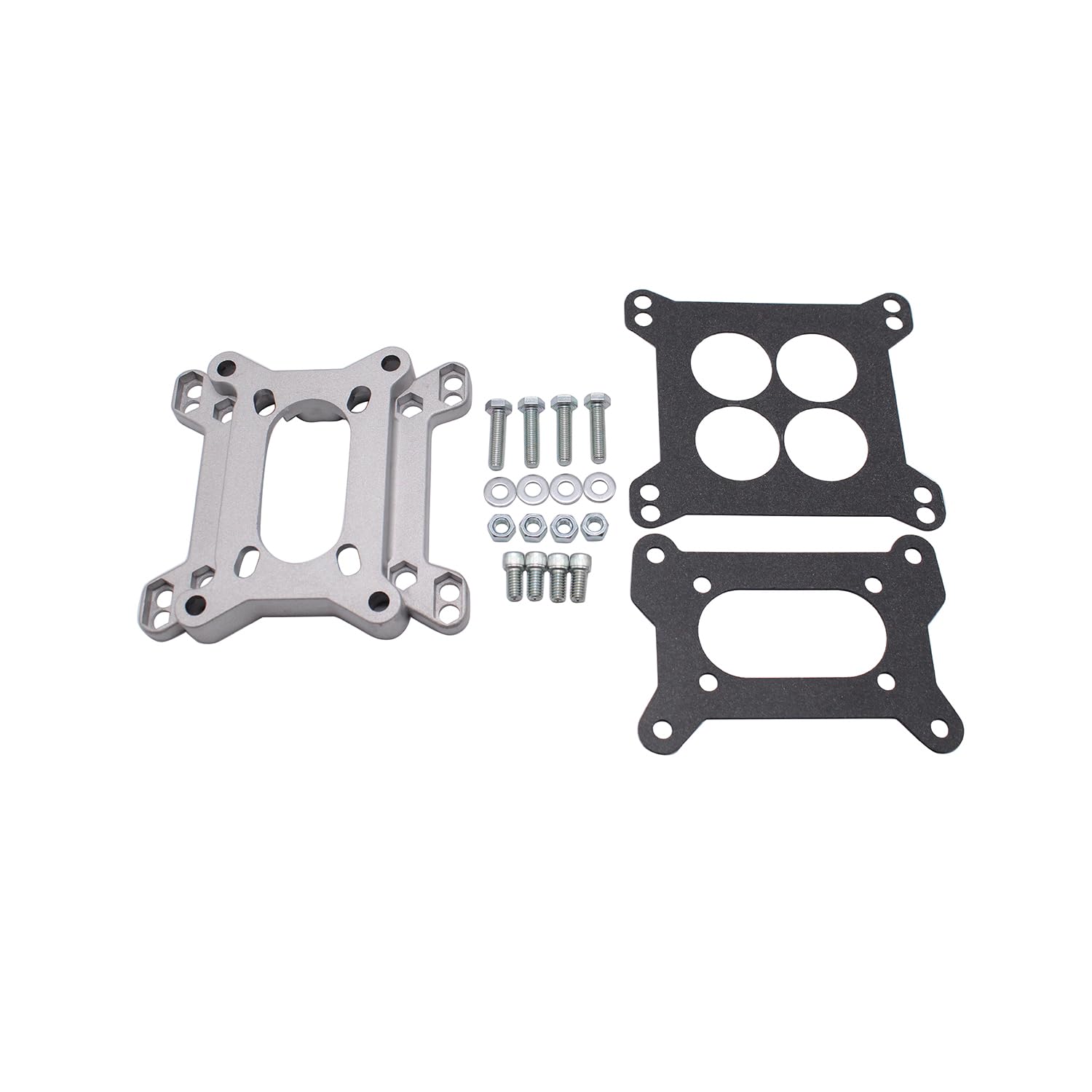 Photo 1 of 1 Set 1933 1" thick Universal Carburetor Adapter Kit 4-Barrel to 4-Bolt 2-Barrel Fits for Chevy SBC