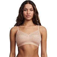 Chantelle Womens Norah Supportive Wirefree Bra, Black, 32D US at
