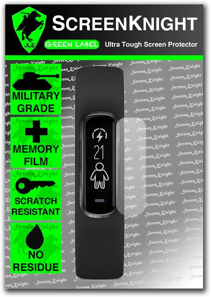 ScreenKnight® Screen Protector for Garmin Vivo Smart 4 - Military shield PACK OF 3