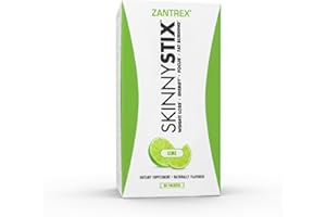 Zantrex SkinnyStix Energy Drink Mix + Antioxidants. Weight Loss, Focus, Fat Burning, and Incredible Energy in Delicious 10-Calorie Packets – 30 Packets, Lime Flavor