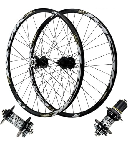 LPYDWZ Quick Release MTB Wheelset 26 27.5 29 Inch, Double Wall