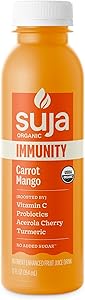 Suja Organic Immunity Carrot Mango Cold Pressed Juice, 12 fl oz Bottle