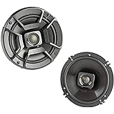 Polk Audio DB652 DB+ Series 6.5 Inch Marine Speakers, 2-Way Coaxial for Car Audio & Boat, 40-22kHz Frequency Response, Polypropylene Woofer Cone, 3/4" Silk Dome Tweeter, Black