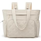 G4Free 3 in 1 Diaper Bag with Insulated Pockets Baby Backpack for Women Men Toddler Diaper Tote with Stroller Buckle Travel Work-Beige