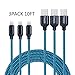 Yostyle Lightning Cable 3Pack 10ft iPhone Charger Extra Long Nylon Braided Lightning to USB Charge and Data Sync Cable Cord Compatible with iPhone X/8/8 Plus/7 Plus 6s/6s Plus/6/6 Plus/5s/5/SE, iPad