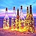 Wine Bottle Lights with Cork,CUUCOR 7.2ft 20 LED Battery Operated Fairy String Lights for DIY,Christmas,Party(Warm White,6 Pack)