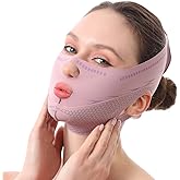 Face Lift Belt, Double Lifting Face Strap, Outline Lifting Shaping Chin Up Face Lifting Breathable V Shaped Belt