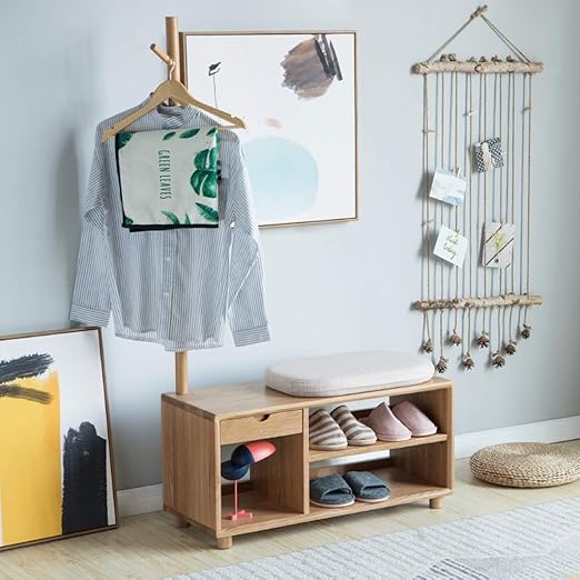 Banco y perchero | Percheros de pared, percheros de pie...