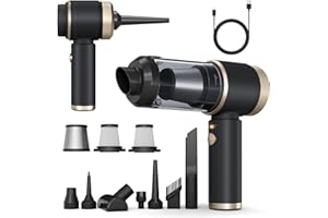 Car Vacuum Cleaner,16000PA Car Vacuum Cordless Powerful with LED Light,Dual HEPA Filters,Type-C Charging Handheld Mini Vacuum