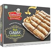 Jabsons - Shahi Gajak, Gud Kaju Rolls, 350 G (12.5 Oz)