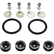 DWCX 4x Bumper Fender Quick Release Fastener Replacement Rubber Bands O Ring Kit - Foto 2