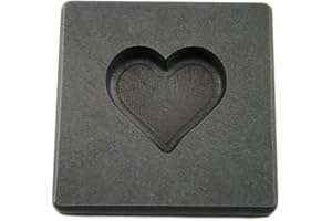 MAKE YOUR OWN GOLD BARS 2 oz Heart Gold High Density Graphite Mold 1 oz Silver