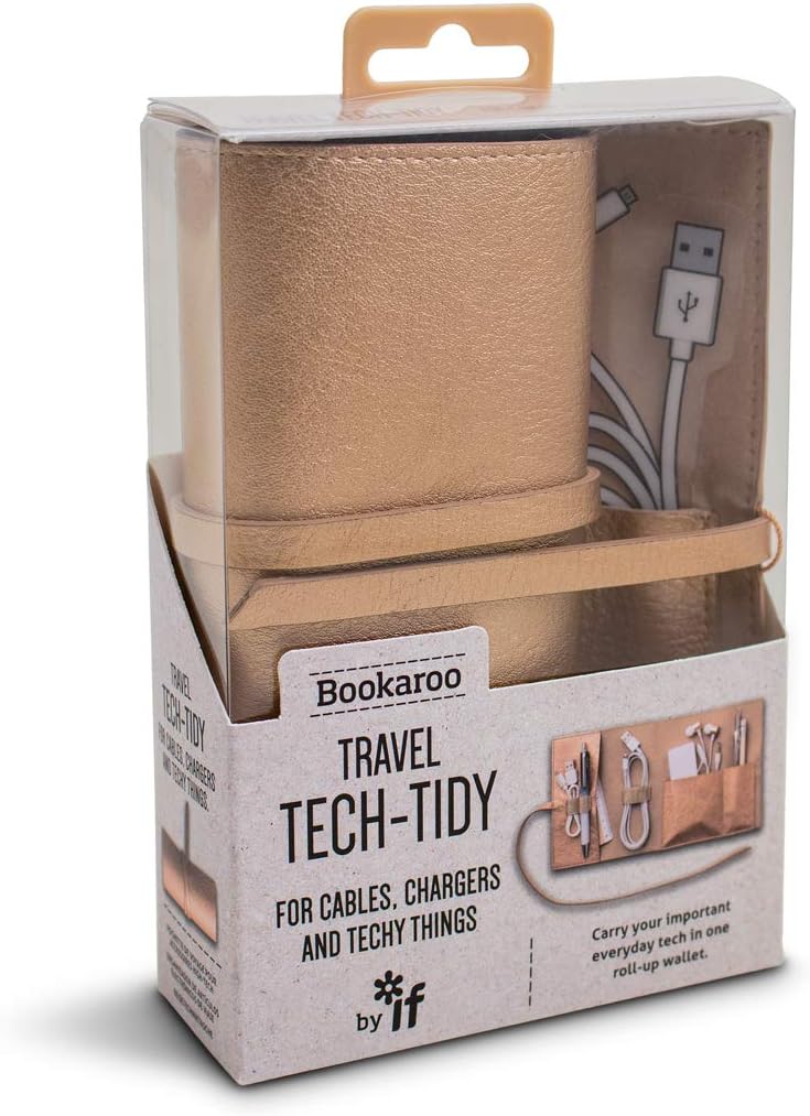 Bookaroo Travel Tech-Tidy - Metallic Copper