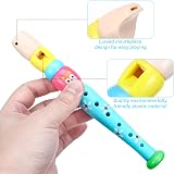 Toddmomy 2pcs Kids Plastic Recorder 6-Hole Flute Instrument Toy for Beginners view 4