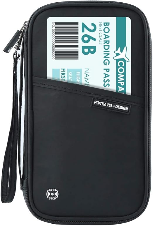 Family Passport Holder for 4 RFID Blocking Travel Wallet