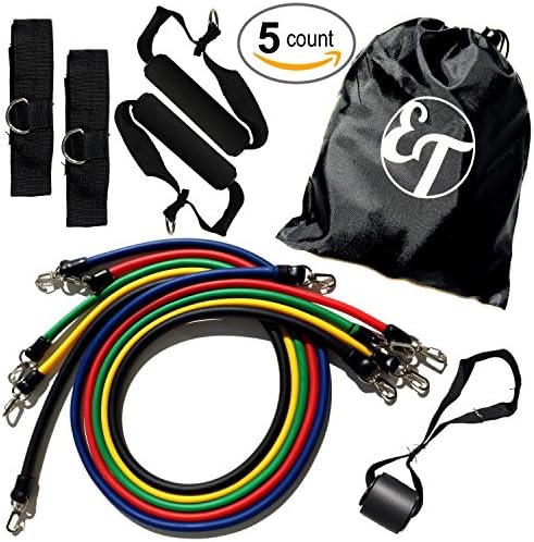 Exercise Bands- Premium Quality- Resistance Bands- Personal Trainer Recommended for Fitness,Physical Therapy, Stretching, Strength and Yoga