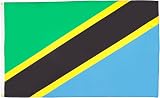 AZ FLAG Tanzania Flag 2x3 ft Polyester 100D with 2 Brass Eyelets