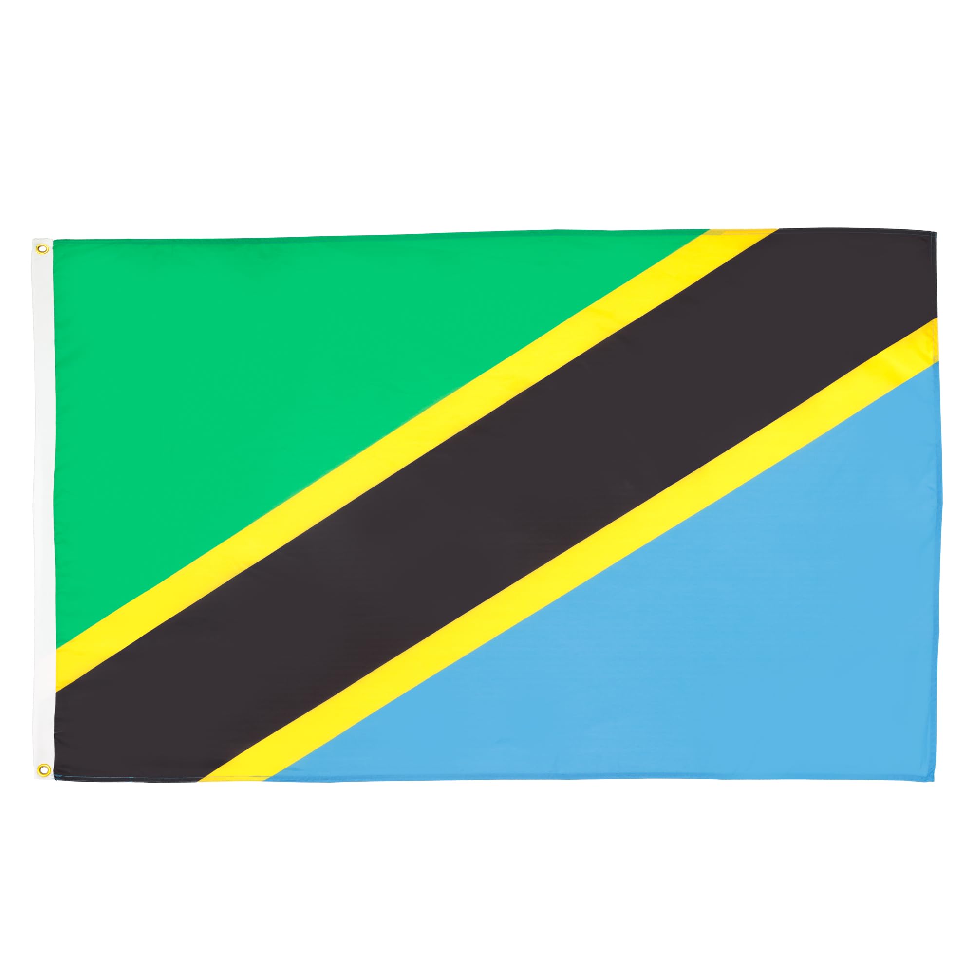 AZ FLAG - Tanzania Flag - 2x3 Ft - 100D Polyester Tanzanian Banner with Two Metal Grommets - Fade Resistant - Vivid Colors - 2' x 3' Feet - 90x60 Cm — image 1