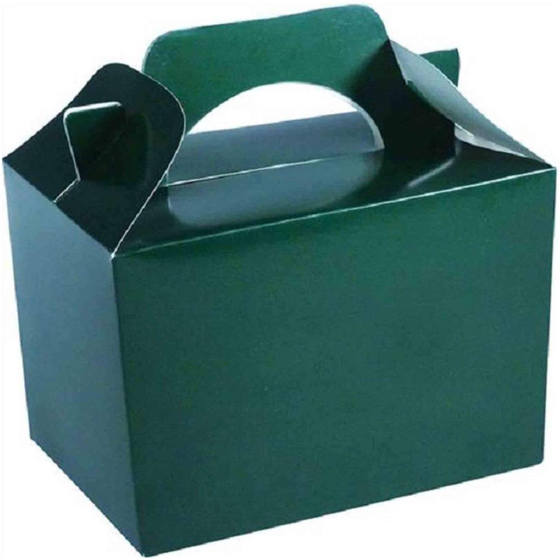 Lotus 50-Pack Kids’ Party Favor Boxes-Stylish Forest Green Treat Containers for Birthdays,Halloween & Fun Celebrations