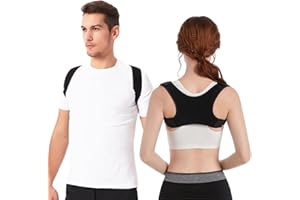 BDLLMDES Posture Corrector for Women, Adjustable Back Brace for Men, Back Support, Shoulder Brace, Neck and Back Pain Relief, Shoulder and Back Straightener, Back Brace for Posture, Upper Back Corrector