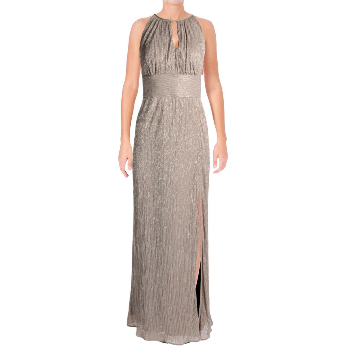 r&m richards gold dress