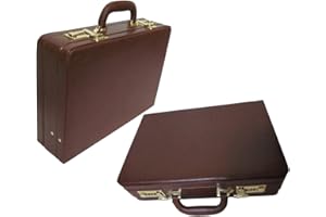 Amerileather Expandable Executive Faux Leather Attache Case (#2893-89)
