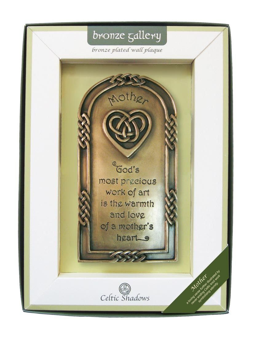 Royal Tara Bronze Plated Wall Plaque With A Mother Blessing Design 21cm X 13cm