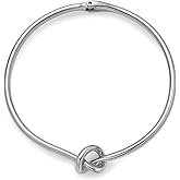 HUAYUNFANG Gold Silver Chunky Choker Necklace For Women Waterdrop Choker Collar Necklace Bold Statement Necklaces Spring Hinged Open Necklaces Trendy Jewelry