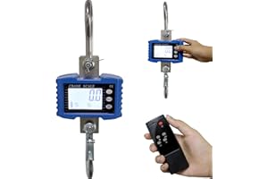 Bigorenda Digital Hanging Scale,4410LB/2000KG Digital Crane Scale,High Precision Heavy Duty Industrial Crane Scale LCD Backlight Remote Control,Unit Change/Data Hold/Tare/Zero,for Fishing,Deer,Factory