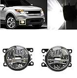 Pair of 80W LED Bumper Lamp Fog Light Compatible