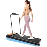 2 in 1 Under Desk Treadmill, Walking Pad with Removable Handle, 2.5 HP Portable Walking Mat, 270 lbs Weight Capacity, Compact
