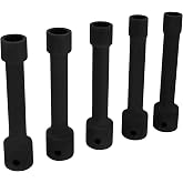 Performance Tool W83183 5-Piece Head Bolt Socket Set | Automotive metric socket set compatible with Ford, Nissan, Toyota, Honda, or GM. Chrome-molybdenum alloy steel construction