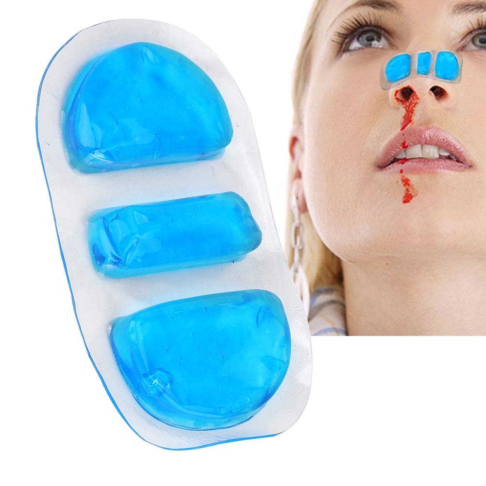 Mini Ice Packs, Reusable 11x6.5cm Cold Ice Pack for Nose Gel Ice Crystal Cold Compress Pad with Leak Prevention Edges Cooling Ice Pack for Facial Relief