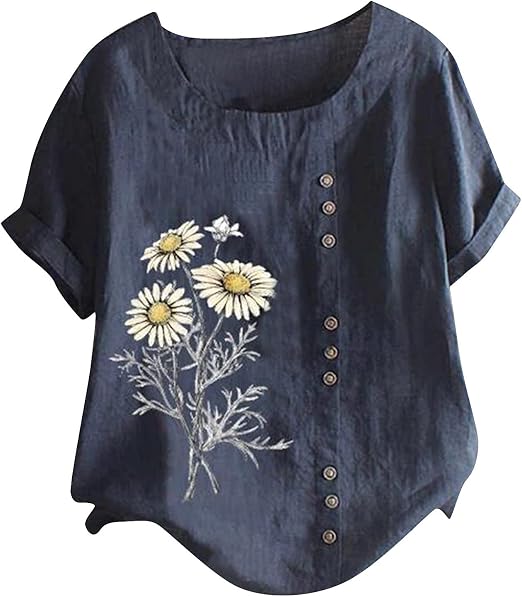 linen blouses amazon