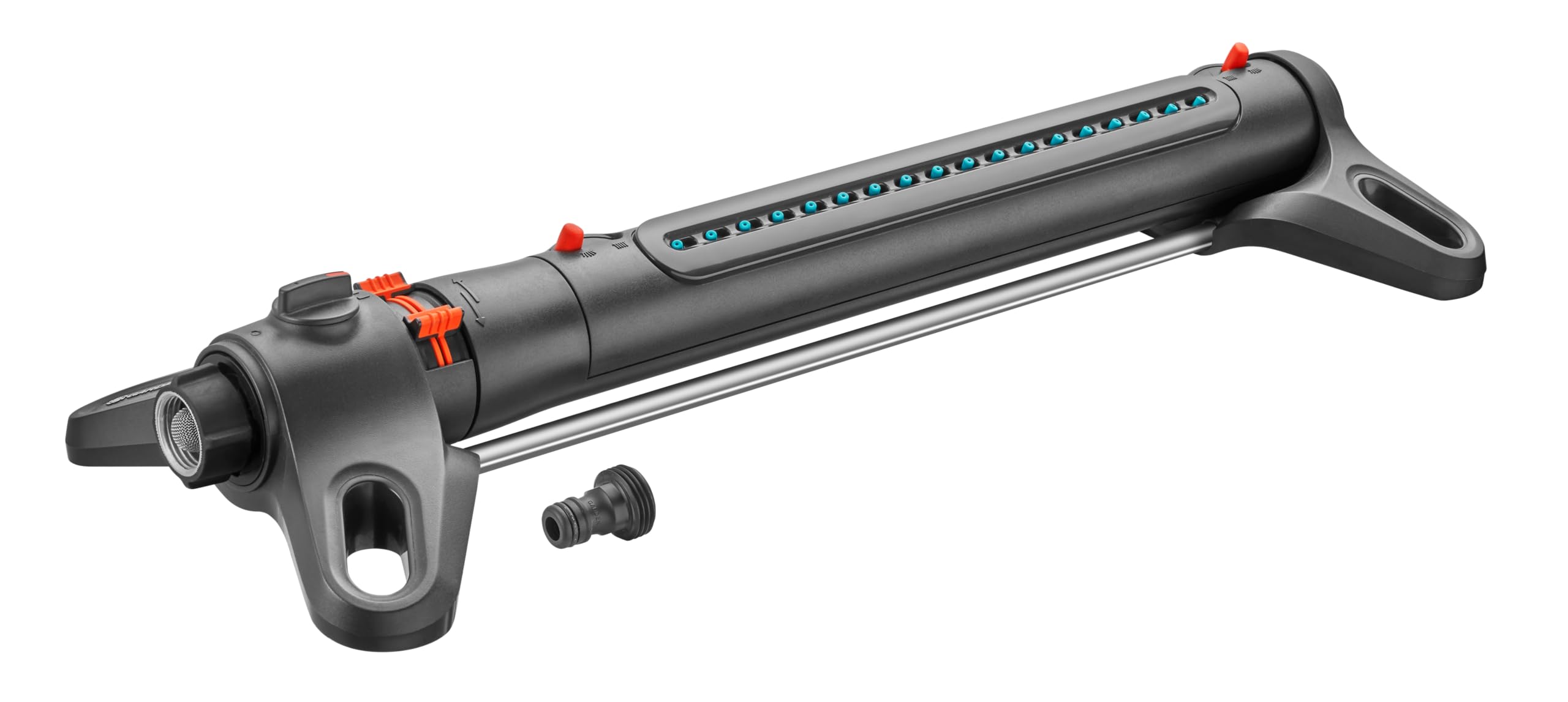 GARDENA 20570, Up to 3800 sq ft - AquaZoom Adjustable Oscillating Yard Sprinkler, for Watering Large Area Lawn and Garden. Aquazoom Outdoor oscillating Sprinkler has Wide Heavy Duty Base.