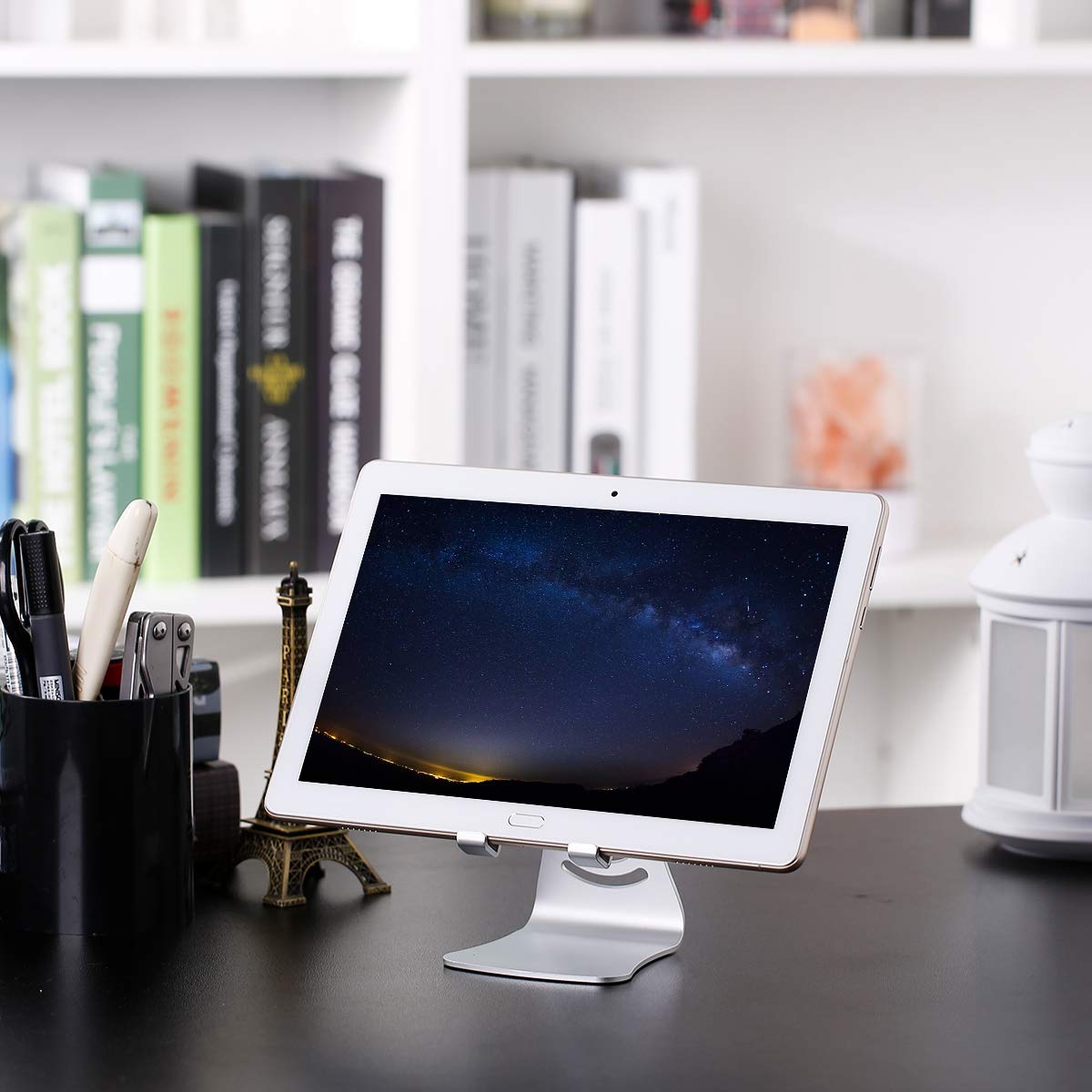 FLOUREON Handy Ständer Smartphone Halterung Handyhalter Tablet Stand für iPhone iPad Samsung Huawei Kindle und alle andere Tableten Handys Silber