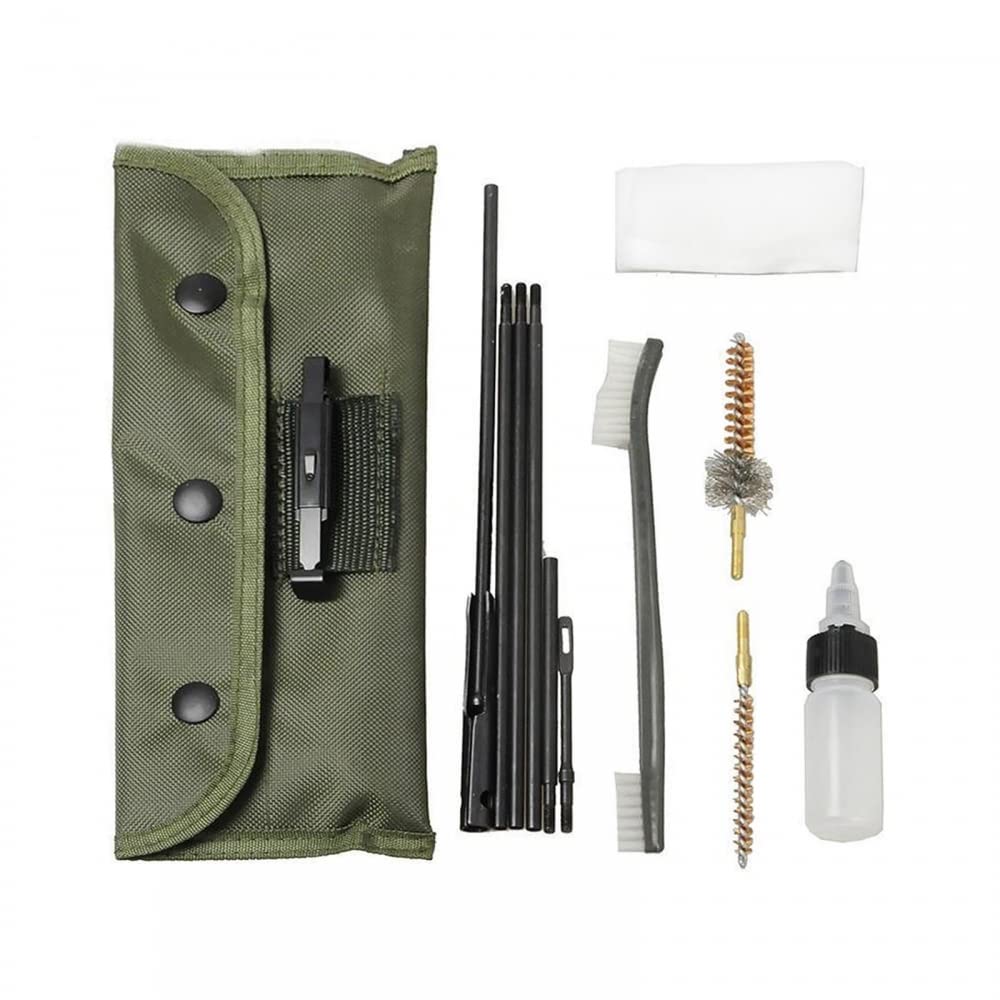 12 in 1Hunting Tool Cleaning Kit,Gun Care Rifle Cleaning Kit 22cal/5.56mm .30cal/7.62mm W/Carrying Bag for Hunting Shooting