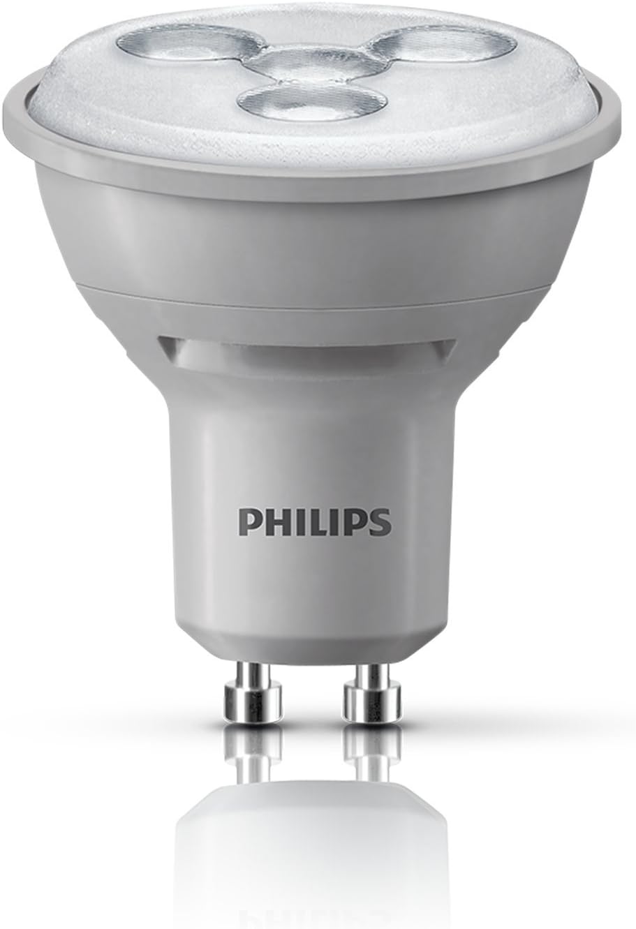 Philips GU10 LED Spotlight Dimmable Light Bulb, 4.5 W Warm White