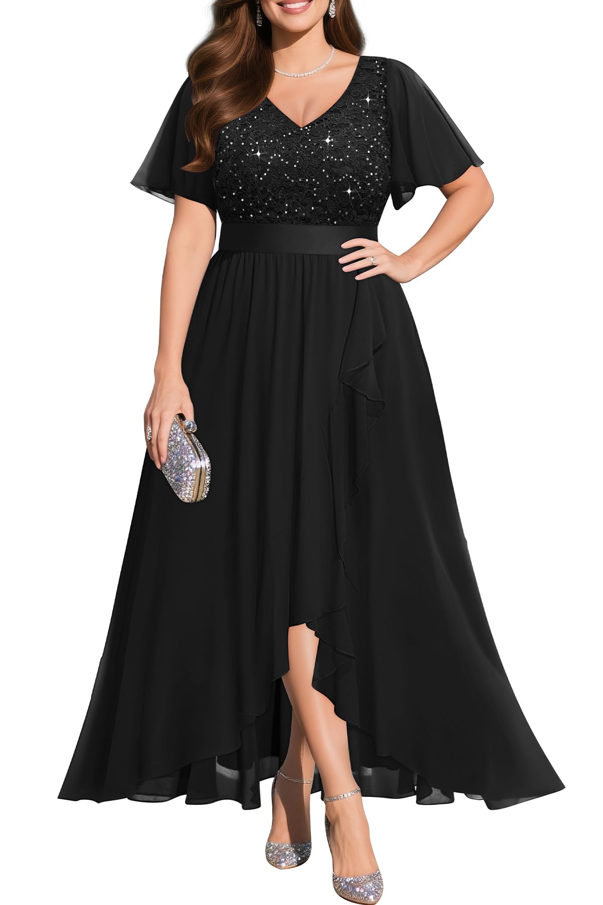black off the shoulder mini dress Morgan Size:6-9 neckline_strapless Calvin Klein Bow Shoulder