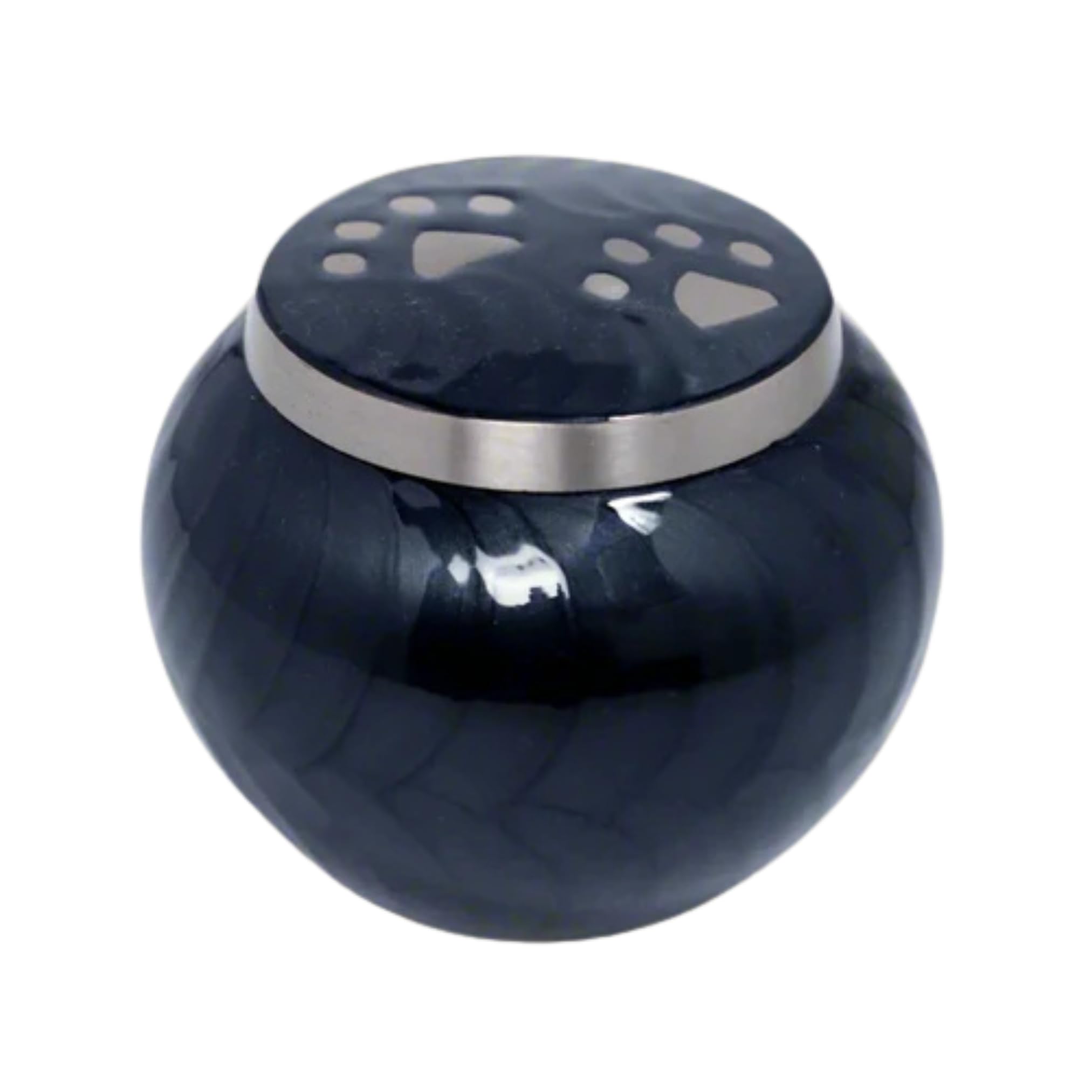 Royal Rapture Urn For Ashes Memorial Funeral Cremation Love Urns decorativePaw Engraved Jar |Pet Dog Cat| (Bru-Pewter, 6") RPJM01-06