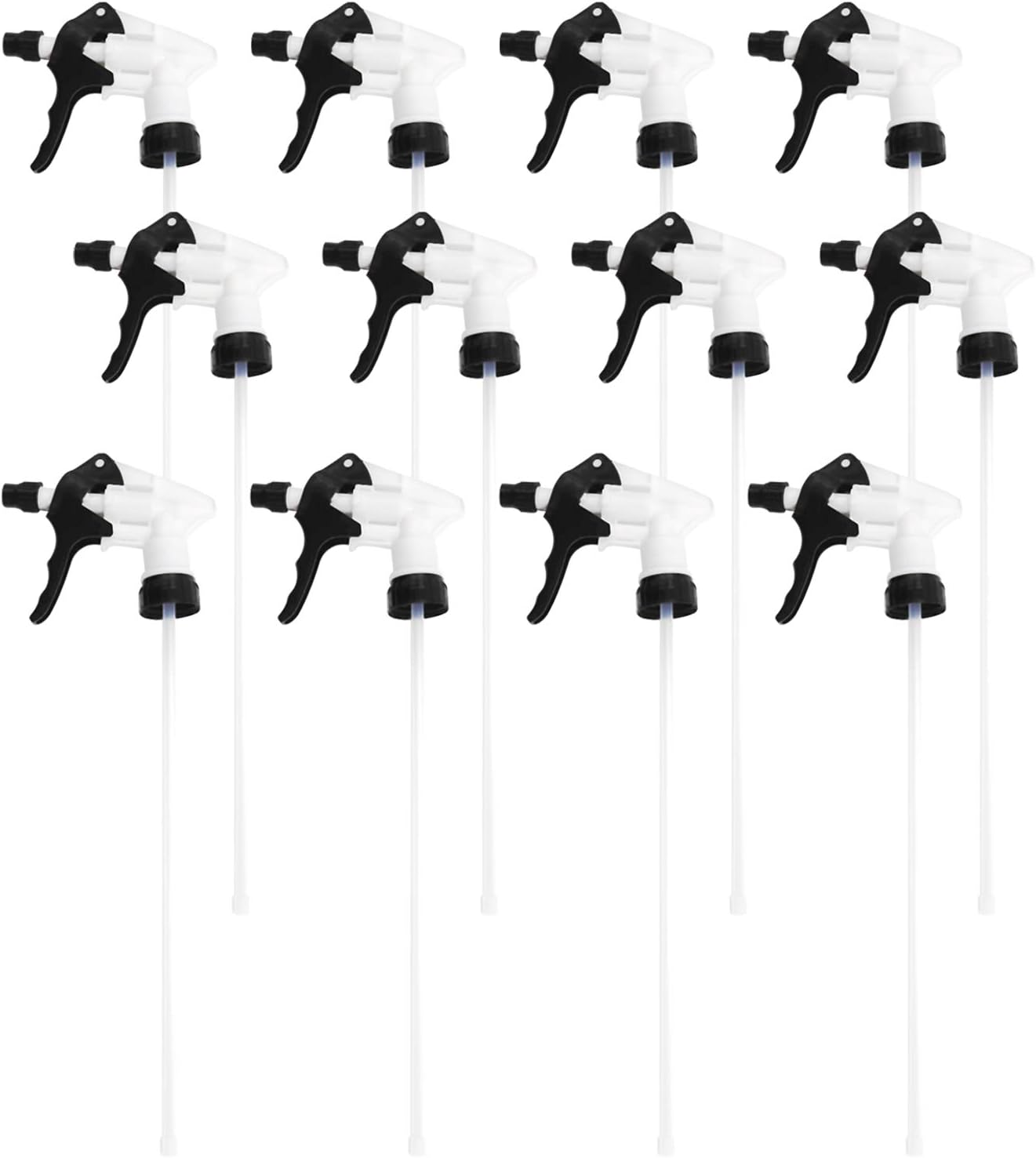 12 Pcs Plastic Gardening Replacement Sprayers Nozzles Replacement Parts for Chemical Resistant Nozzles Spray Pumps Nozzles Upgraded Adjustable Nozzle With Straw Suitable for round 28/400 neck bottles : Garden & Outdoor