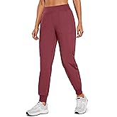 CRZ YOGA Womens Joggers Pants with Pockets Lightweight Workout Travel Casual Golf Hiking Pants for Women Quick Dry