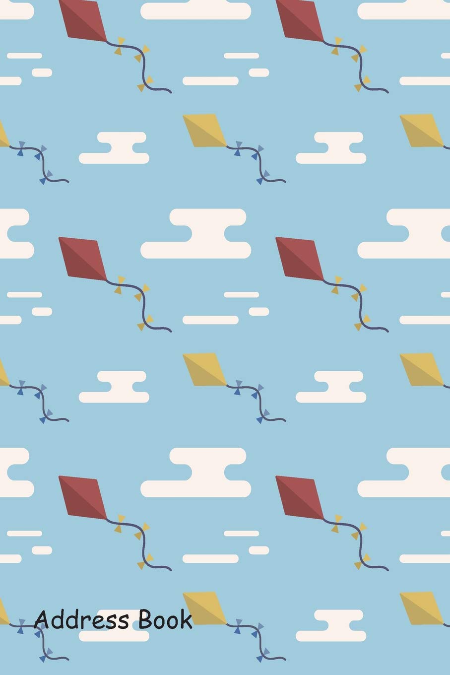 Address Book: Include Alphabetical Index With Kite pattern cover