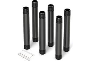 GASHER 6Pcs 1/2 Inch MNPT PVC Male Pipe Thread Sprinkler Head Pipe Riser Extension for Lawn Irrigation System,Length 6 Inch
