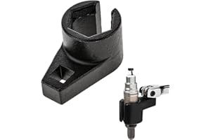 Wevdn Oxygen Sensor Socket, 3/8-Inch Drive by 7/8-Inch 22mm Oxygen Sensor Socket O2 Sensor Remover, Offset 6-Point Oxygen Sensor Socket Wrench for Most Cars, Car Accessories