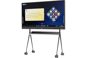 TIBURN R2 75" 4K UHD Smart Board | Smart Digital Whiteboard | All-in-One Touch Screen Computer with Open App Ecosystem, Includes Movable Stand+Wall Mount, Ideal for Office, Classroom, and Conference