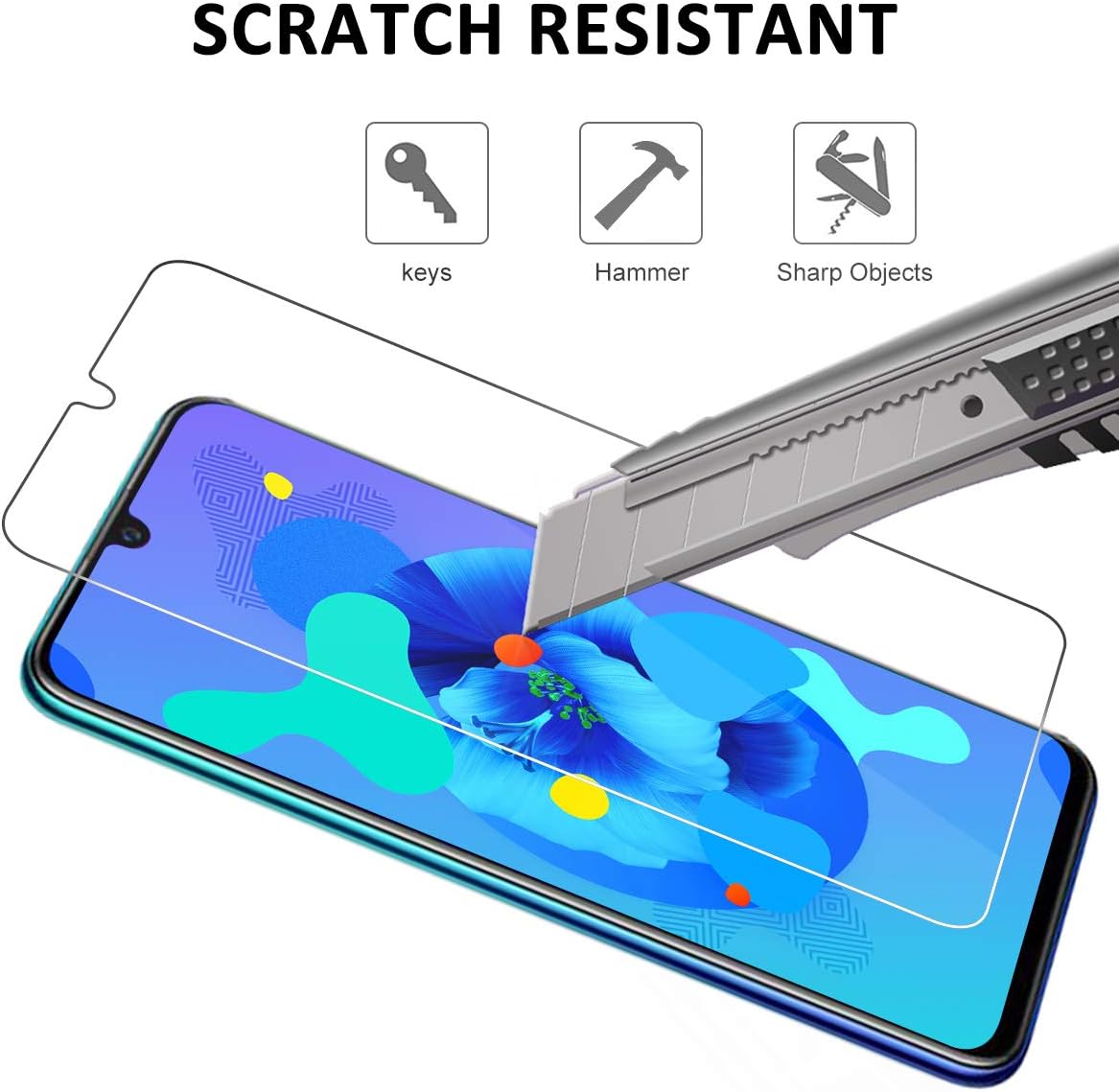 HUSHER [2 Pack Screen Protector for Huawei P Smart 2019 - Image 5